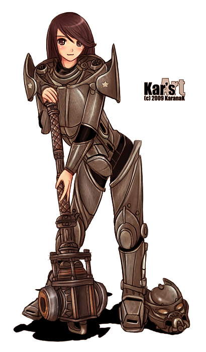 lone wanderer (original and 2 more) drawn by karanak