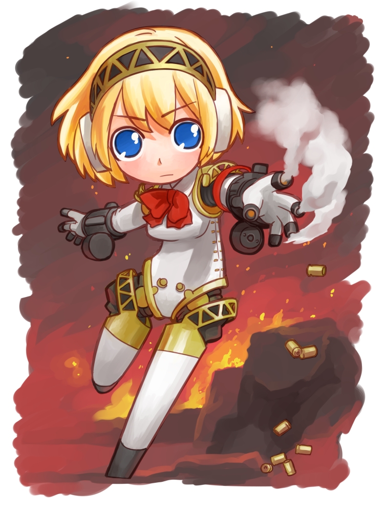 aigis (persona and 1 more) drawn by hirai_yukio