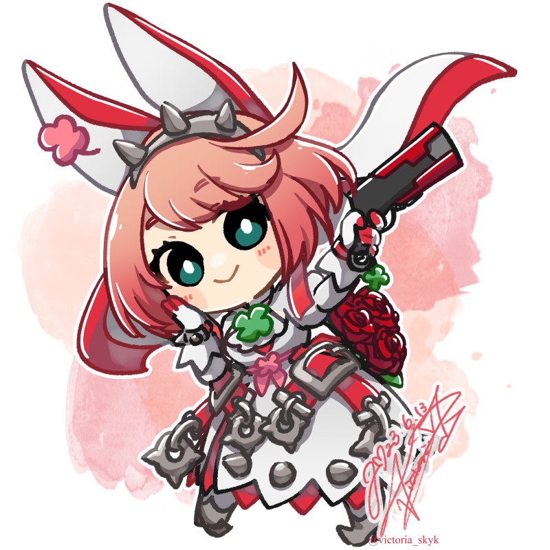 elphelt valentine (guilty gear and 1 more) drawn by victoria_skyk