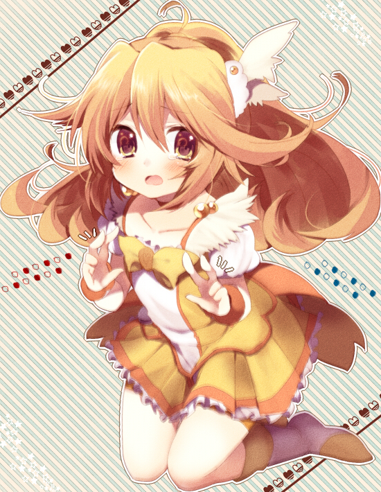 kise yayoi and cure peace (precure and 1 more) drawn by nochita_shin