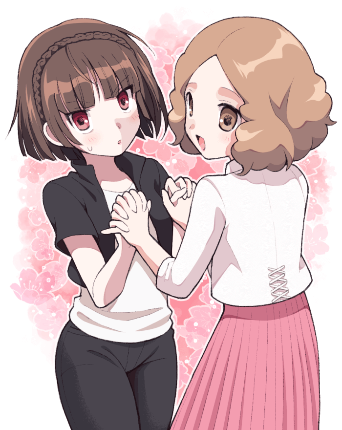 niijima makoto and okumura haru (persona and 2 more) drawn by minashirazu