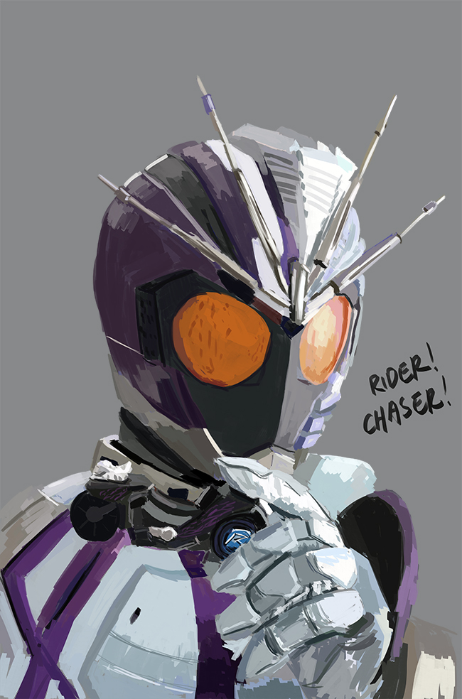 kamen rider chaser (kamen rider and 1 more) drawn by fuzkrn_(eugene-t)