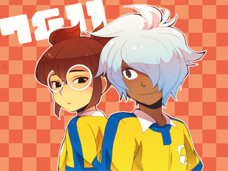 kurama norihito and hayami tsurumasa (inazuma eleven and 1 more) drawn by hajime_(vasu)