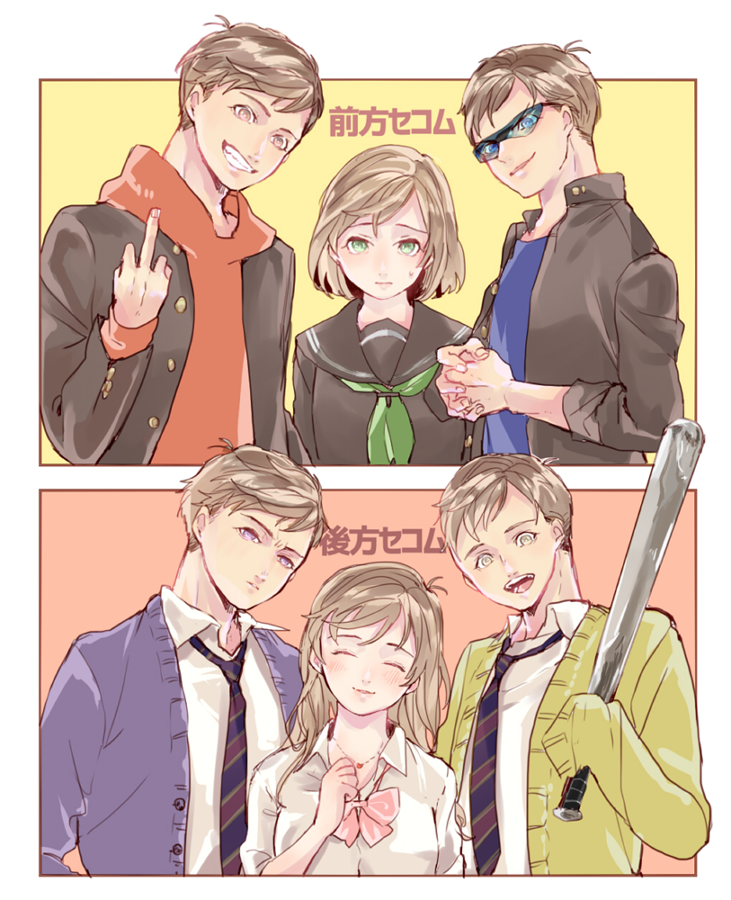 matsuno osomatsu, matsuno karamatsu, matsuno ichimatsu, matsuno jyushimatsu, matsuno choromatsu, and 1 more (osomatsu and 1 more) drawn by syaketosyake