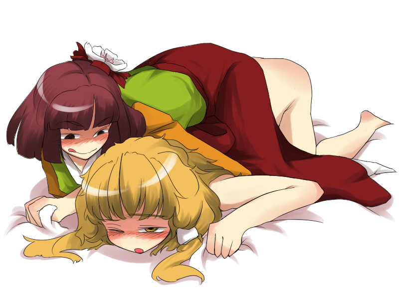kirisame marisa and hieda no akyuu (touhou) drawn by toriga_naku