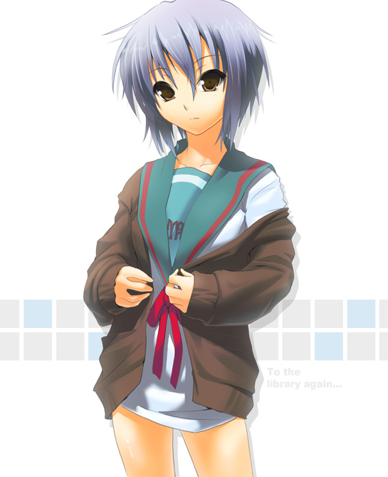nagato yuki (suzumiya haruhi no yuuutsu) drawn by nilitsu
