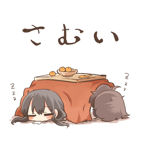 kaga and akagi (kantai collection) drawn by rebecca_(keinelove)