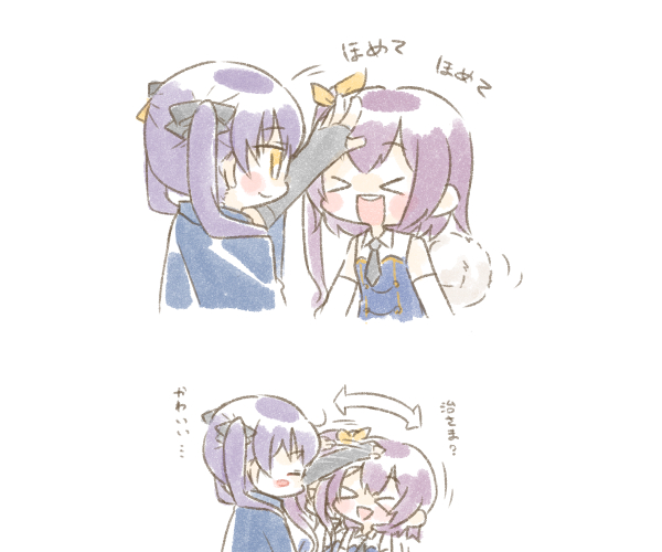 hishida haru and kawanabe nazuna (assault lily) drawn by rebi