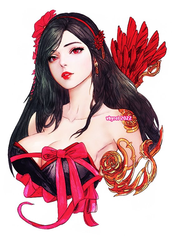 tifa lockhart (final fantasy and 1 more) drawn by vhyrel