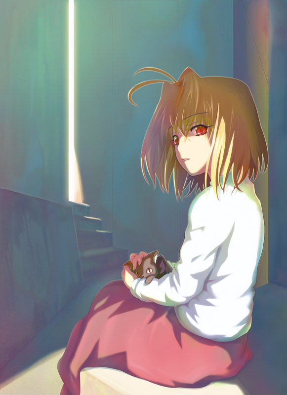 arcueid brunestud and len (tsukihime) drawn by yukino_koreyuki