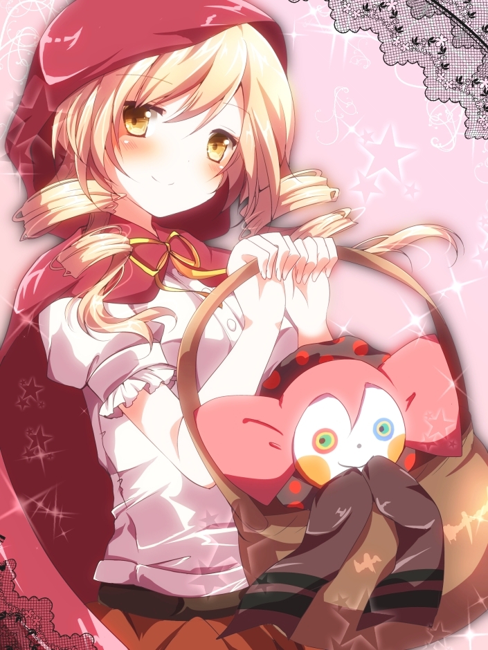 tomoe mami and charlotte (mahou shoujo madoka magica and 1 more) drawn by sakura_romu