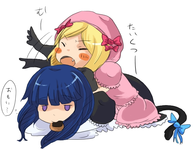 frederica bernkastel and lambdadelta (umineko no naku koro ni) drawn by shirokura