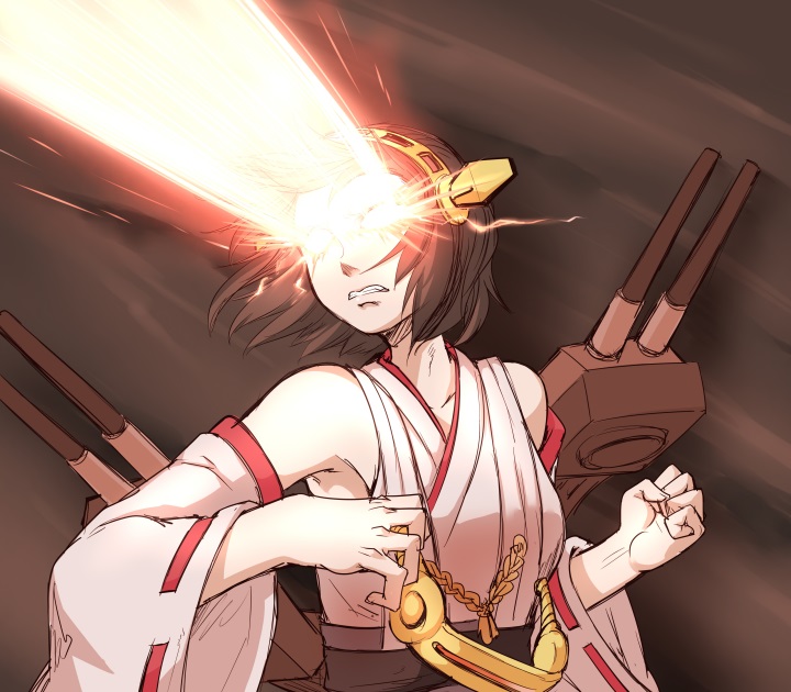 kirishima and cyclops (kantai collection and 2 more) drawn by toritora