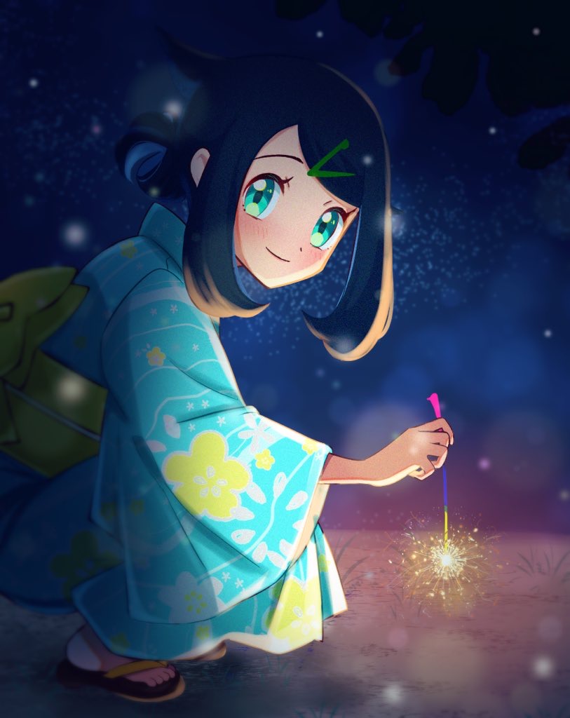 liko (pokemon and 1 more) drawn by yngon_(hwxf5232)