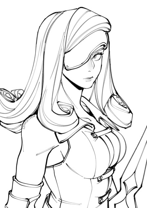 beatrix (final fantasy and 1 more) drawn by oimo_(oimkimn)