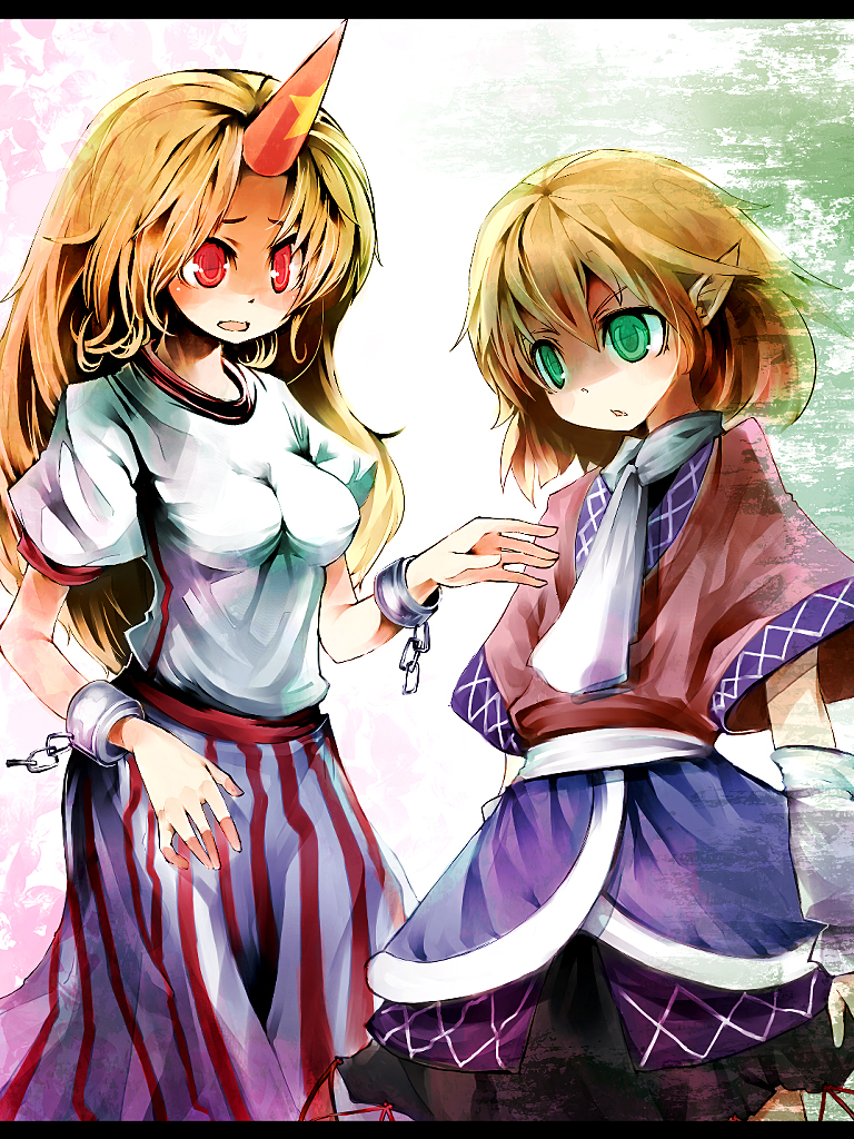 mizuhashi parsee and hoshiguma yuugi (touhou) drawn by ukyo_rst