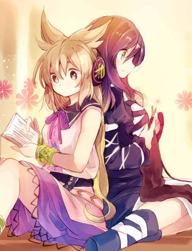 hijiri byakuren and toyosatomimi no miko (touhou) drawn by makuwauri
