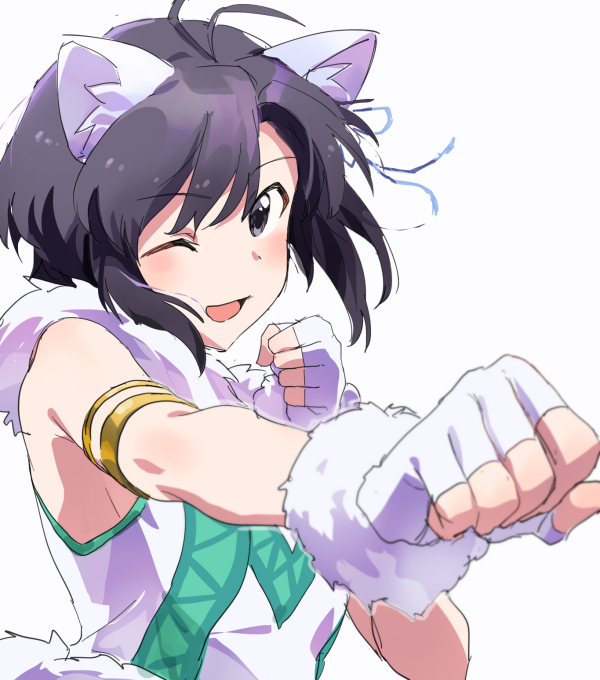 kikuchi makoto (idolmaster and 2 more) drawn by shirop_imas