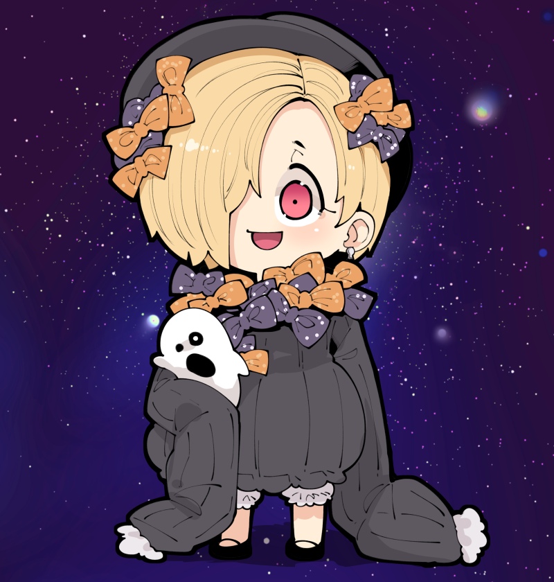 abigail williams and shirasaka koume (idolmaster and 1 more) drawn by takato_kurosuke