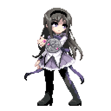 akemi homura (mahou shoujo madoka magica) drawn by ooba_kagerou