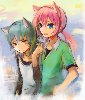 kirino ranmaru and kariya masaki (inazuma eleven and 1 more) drawn by yuhazu_(rhe-rhe)