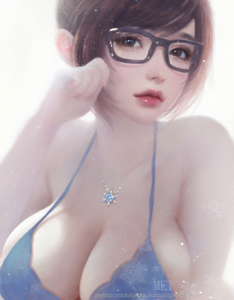 mei (overwatch and 1 more) drawn by ruoxin_zhang