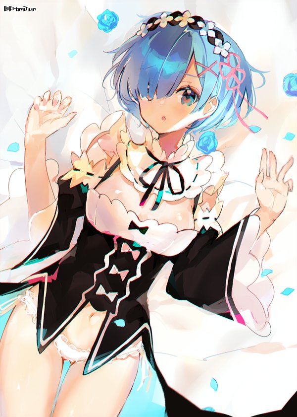 rem (re:zero kara hajimeru isekai seikatsu) drawn by atsumi_jun