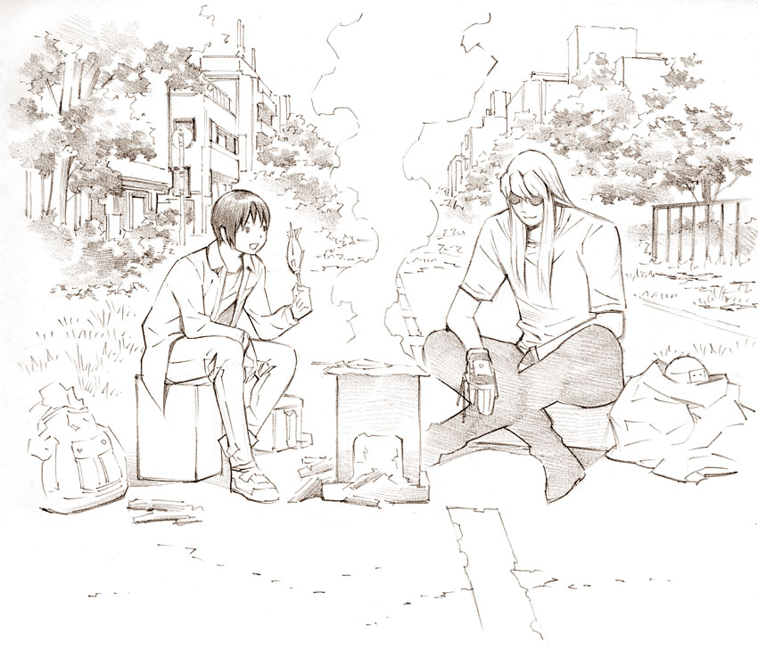 bolt crank (eat-man and 1 more) drawn by yoshitomi_akihito