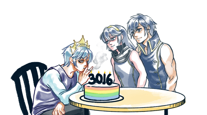 lucina, marth, and chrom (fire emblem and 2 more) drawn by hollyfig