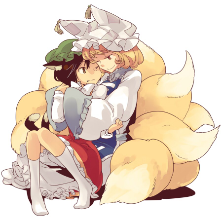 yakumo ran and chen (touhou) drawn by nakatani_nio