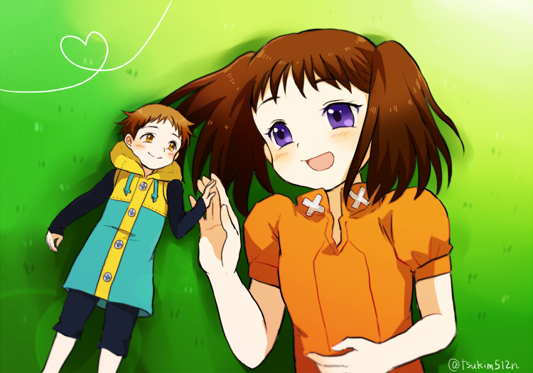 diane and king (nanatsu no taizai) drawn by tsukim7
