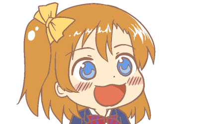 kosaka honoka (love live! and 1 more) drawn by ikiyouz