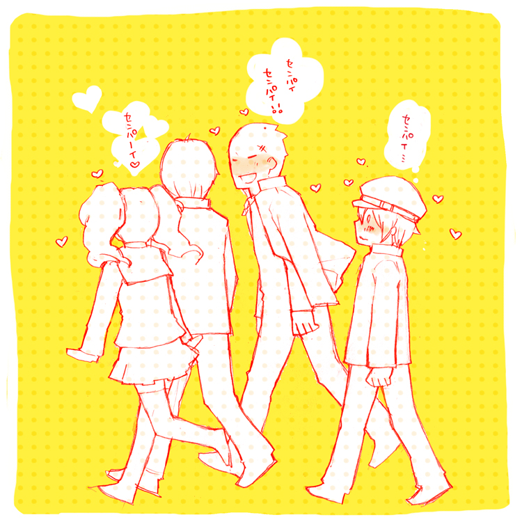 narukami yu, shirogane naoto, kujikawa rise, and tatsumi kanji (persona and 1 more) drawn by banatto