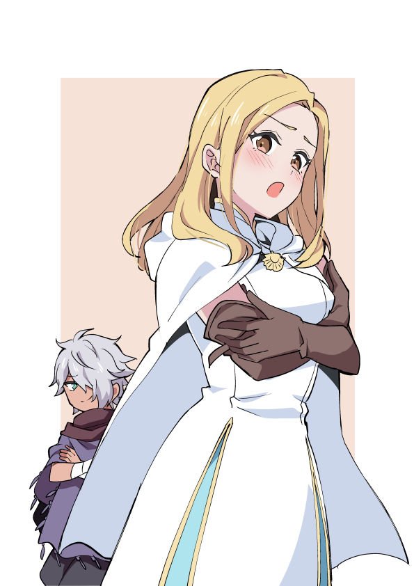 therion and ophilia clement (octopath traveler and 1 more) drawn by shitodoo