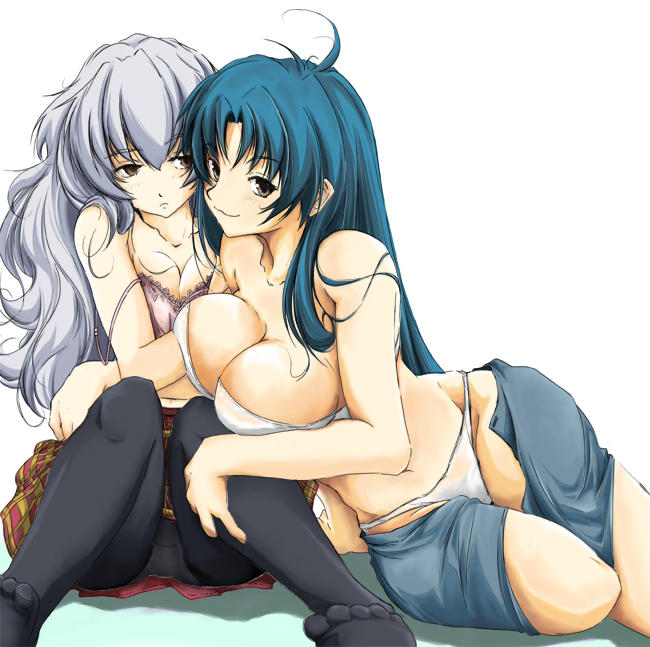 chidori kaname and teletha testarossa (full metal panic!) drawn by hanafusa_itsuki