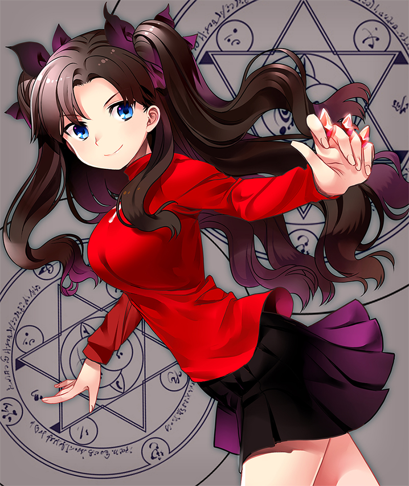 tohsaka rin (fate and 1 more) drawn by chagoon