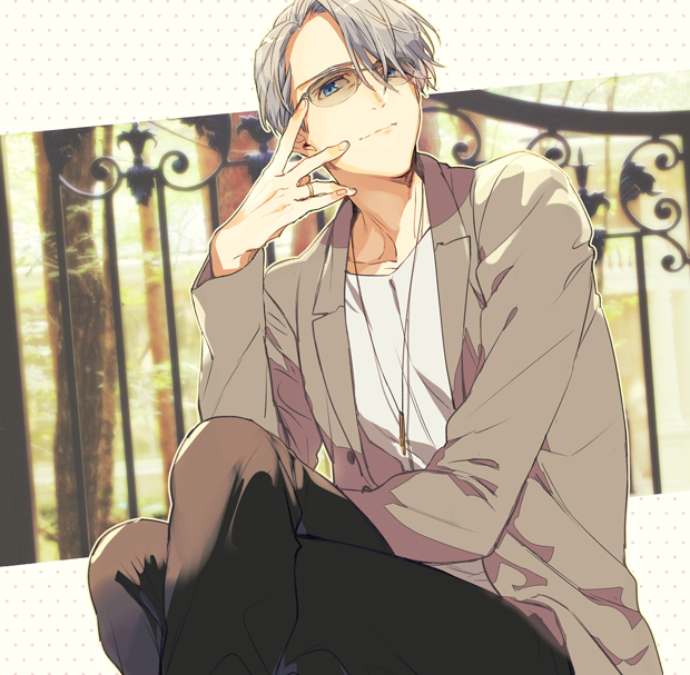 viktor nikiforov (yuri!!! on ice) drawn by kuroemon
