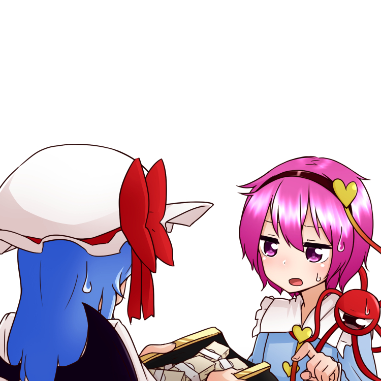 remilia scarlet and komeiji satori (touhou) drawn by kameyan
