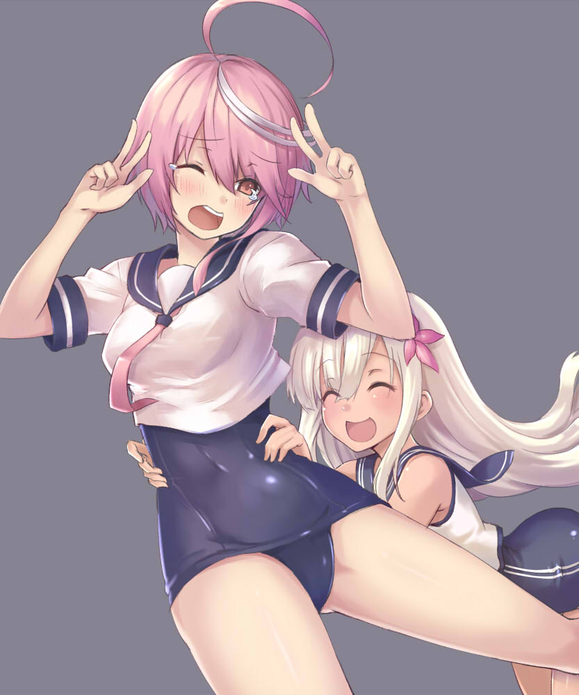 ro-500 and i-58 (kantai collection) drawn by oukawa_yuu