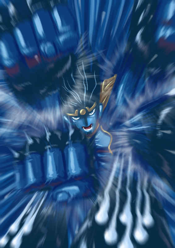 star platinum (jojo no kimyou na bouken and 1 more) drawn by ryuusei_(mark_ii)