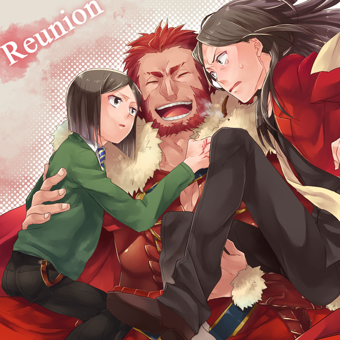 iskandar, waver velvet, and lord el-melloi ii (fate and 1 more) drawn by sndokome
