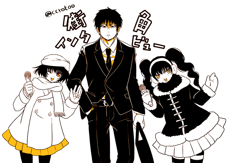 hoozuki, peach maki, and miki (hoozuki no reitetsu) drawn by e-0057