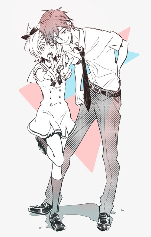 felt and reinhard van astrea (re:zero kara hajimeru isekai seikatsu) drawn by sogekishu_(sni8er)