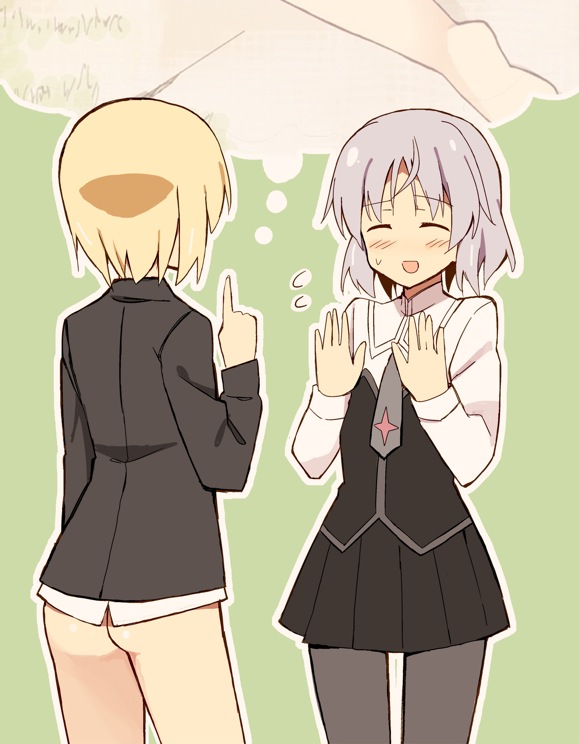 sanya v. litvyak and erica hartmann (world witches series and 1 more) drawn by glastonbury1966