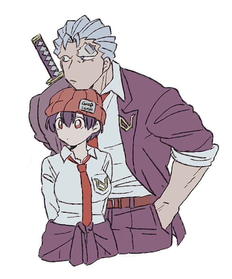 izumo fuuko and andy (undead unluck) drawn by domo_u_6