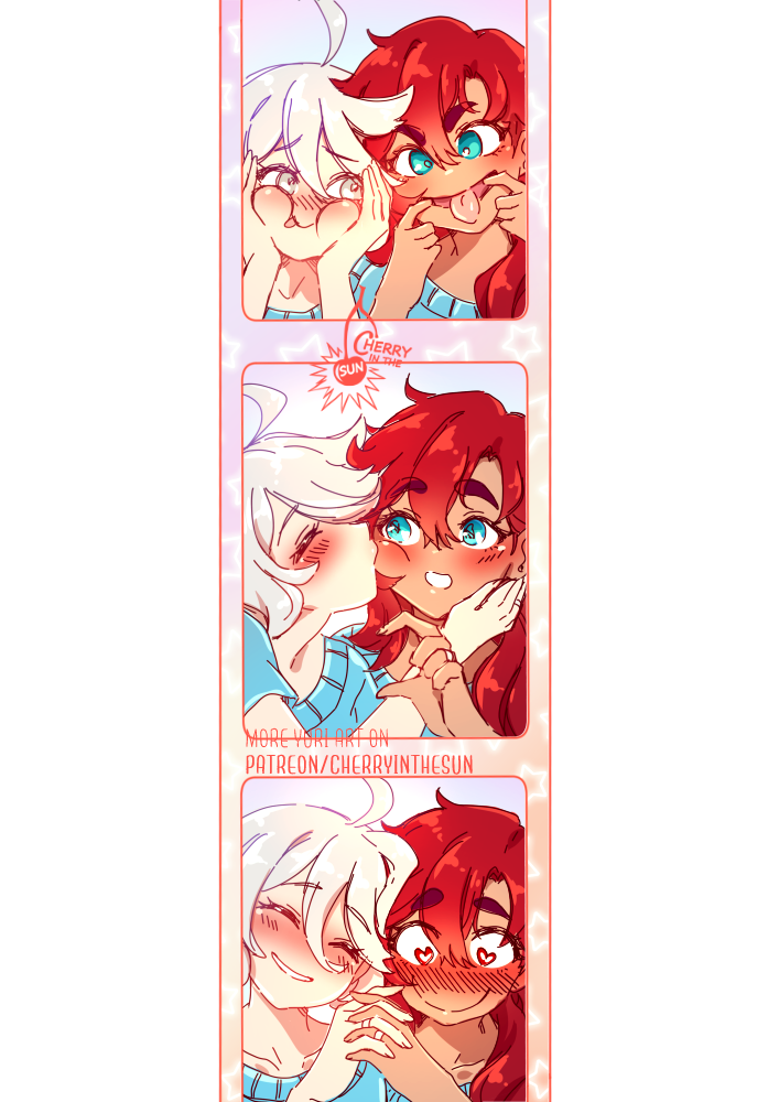 suletta mercury and miorine rembran (gundam and 1 more) drawn by cherry_in_the_sun