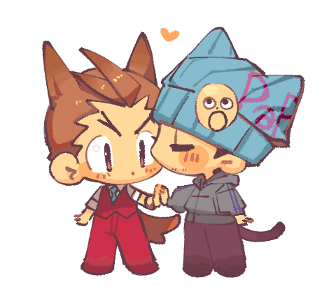 phoenix wright and apollo justice (ace attorney and 1 more) drawn by kaburiburi