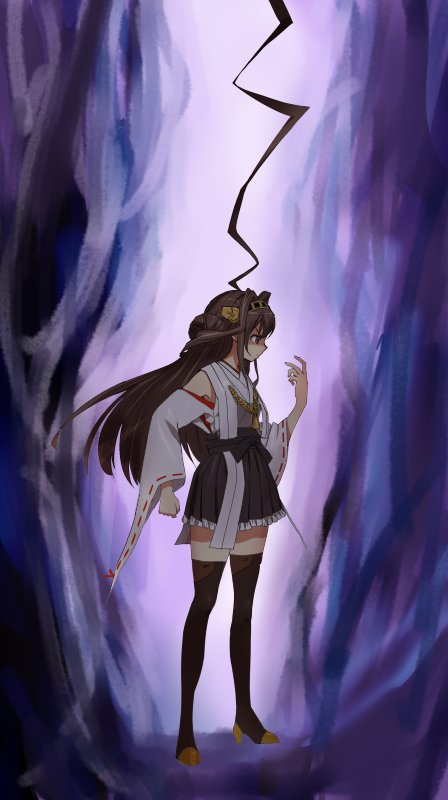 kongou (kantai collection and 1 more) drawn by mushi_gyouza