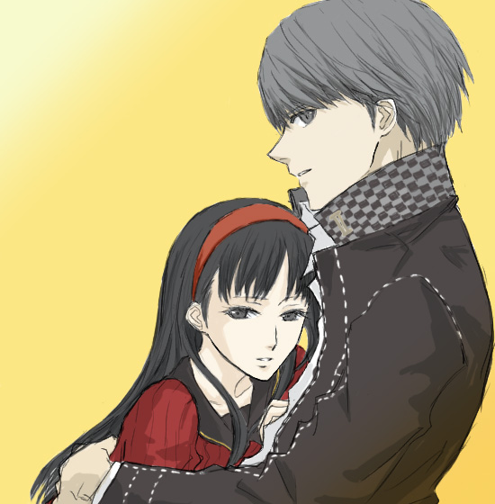 narukami yu and amagi yukiko (persona and 1 more) drawn by gogono_pan'ya