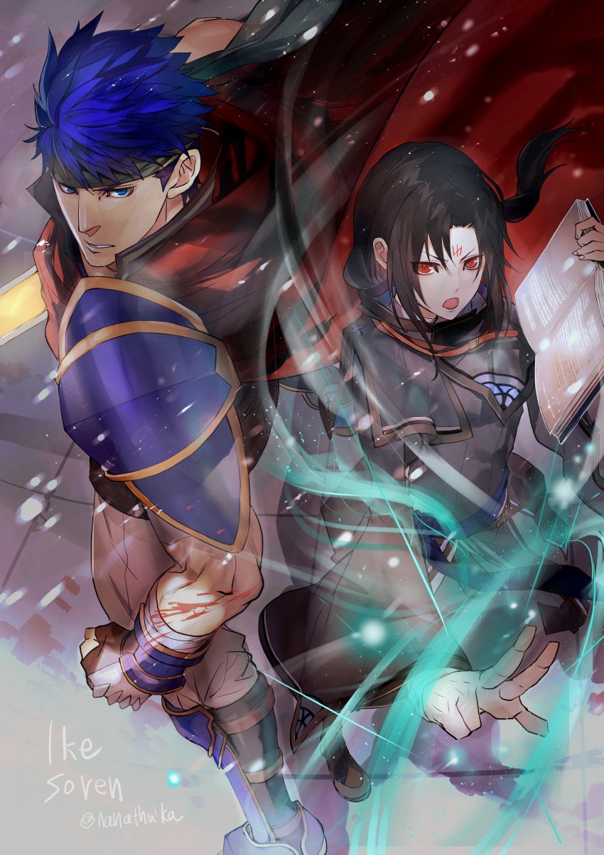 ike and soren (fire emblem and 1 more) drawn by nanathuika